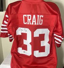 Men's Roger Craig San Francisco 49ers Retired Red Jersey - All Stitched photo review