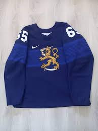 Finland  Petrus Palmu 2022 IIHF World Championship Navy #52 Jersey Away photo review