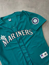 Men Seattle Mariners Cool Base Jersey - Aqua - All Stitched photo review