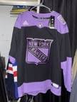 Kaapo Kakko #24 New York Rangers 2019  Fights Cancer Black Practice Jersey photo review